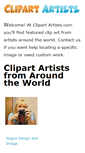 Mobile Screenshot of clipartartists.com