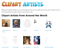 Tablet Screenshot of clipartartists.com